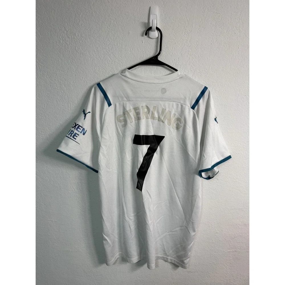 MANCHESTER CITY 2021 2022 #7 Sterling FOOTBALL SHIRT SOCCER JERSEY PUMA 2XL - Picture 7 of 13